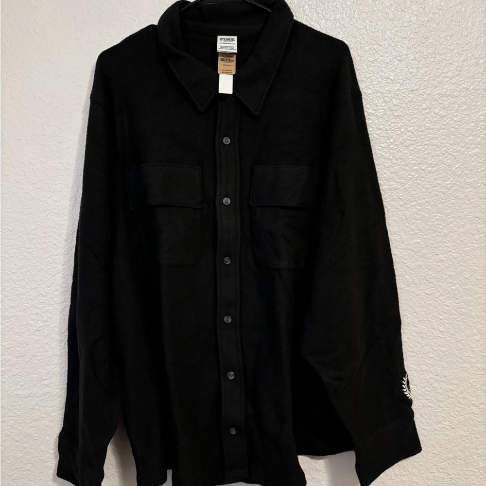 Black fleece SHACKET - size XXL